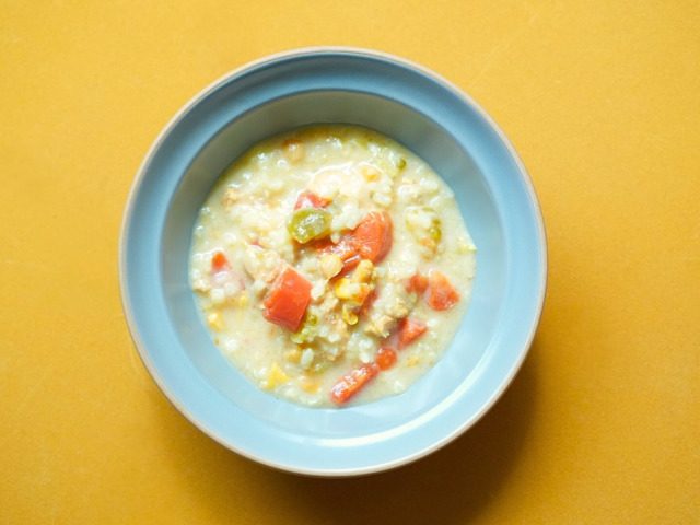 ★旬菜おかず★夏野菜のチキンクリームリゾット【冷凍】